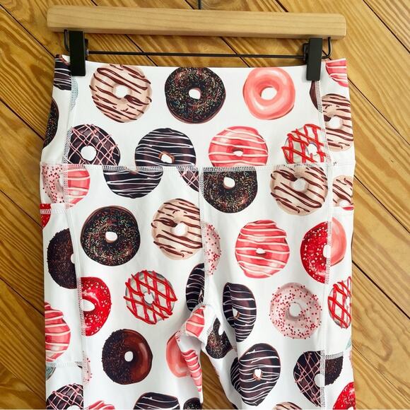 Muscles and Donuts White Leggings XL - Picture 6 of 7